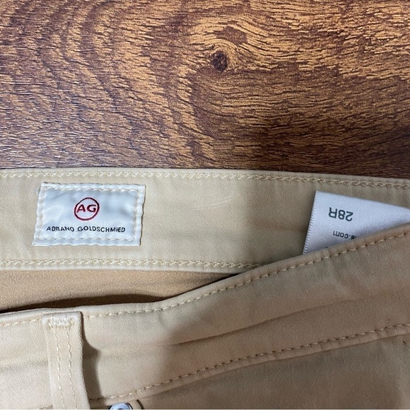 AG Adriano Goldschmied Cream The Prima Crop Cigarette Jeans - Picture 4 of 5